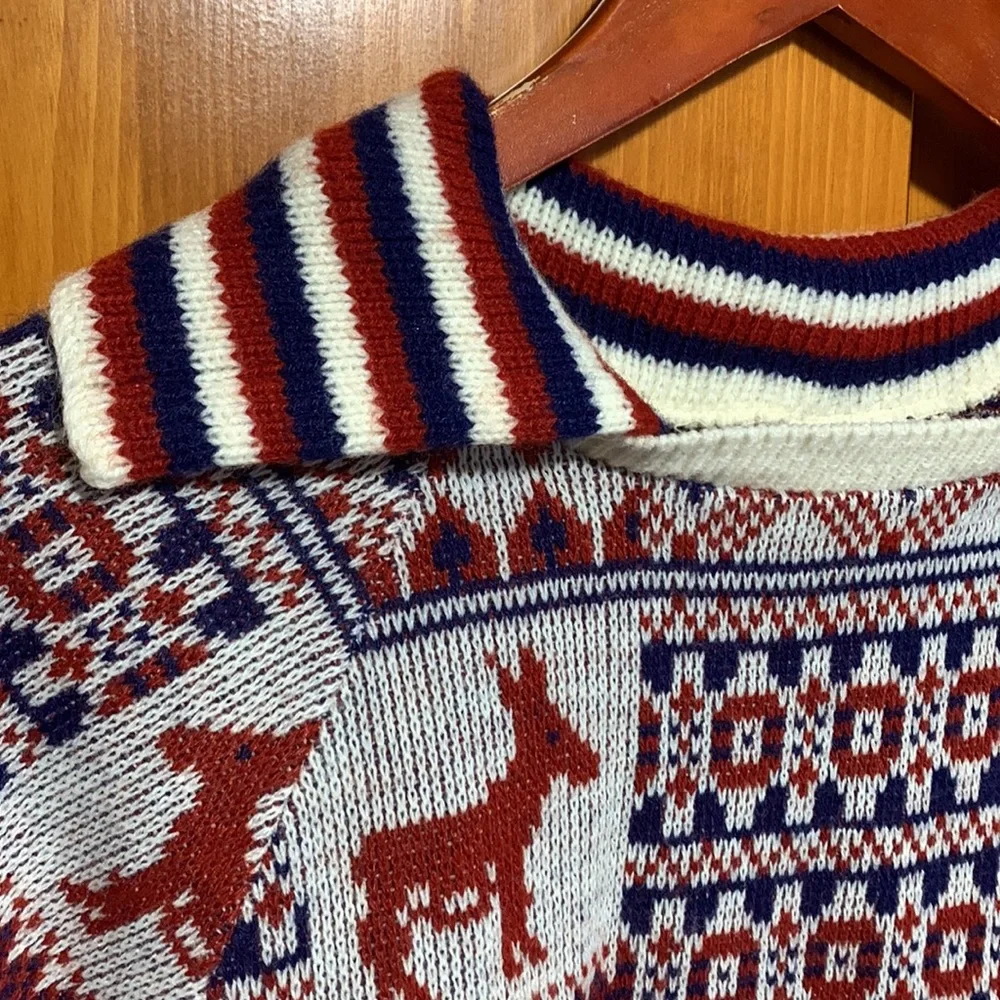 Bobbi Ann of Boston |Handmade Red White & Blue Collared 3/4 Sleeve Vintage Shirt